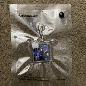 Authentic bape world mad key chain